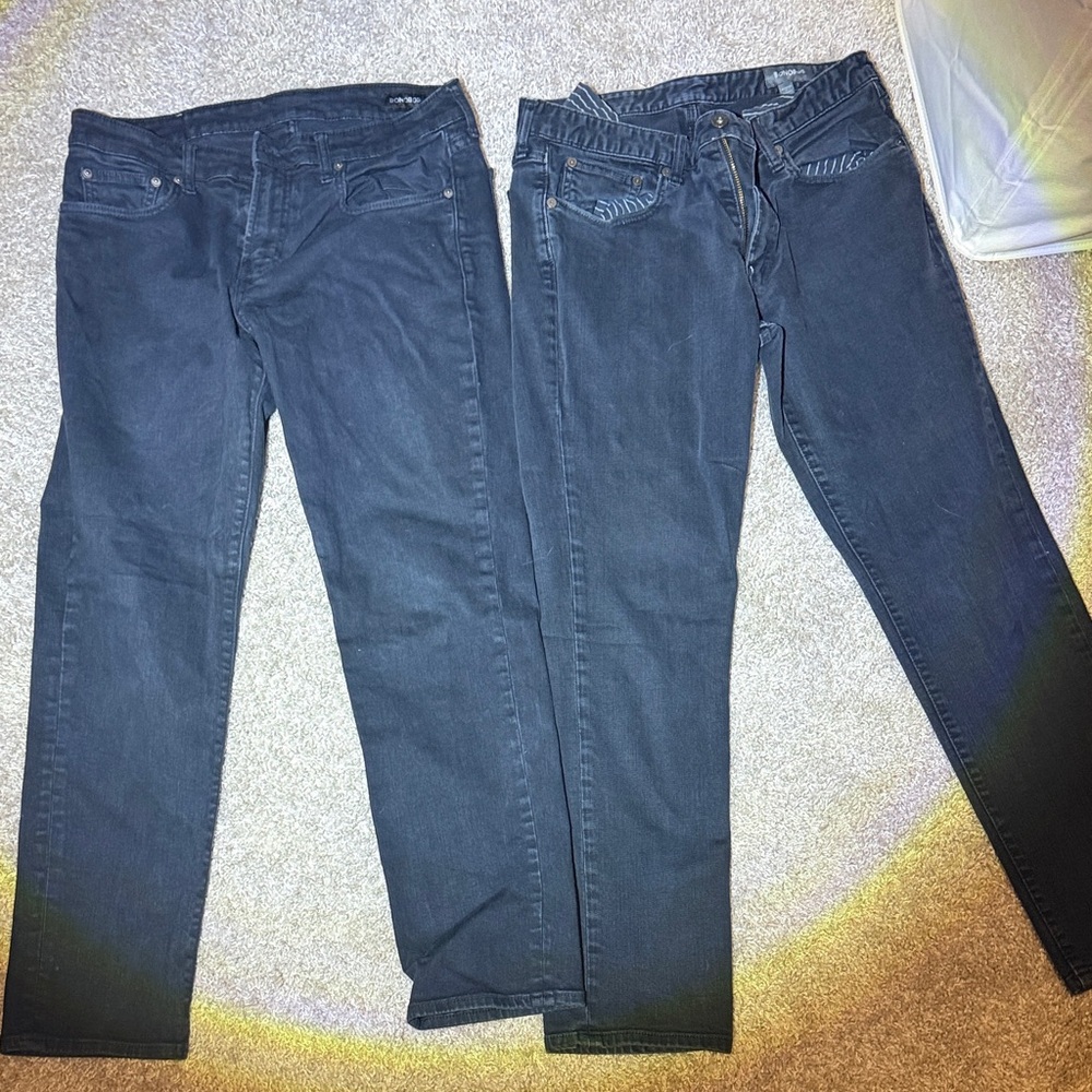 Men’s Black Jeans, Bonobos (33x30)